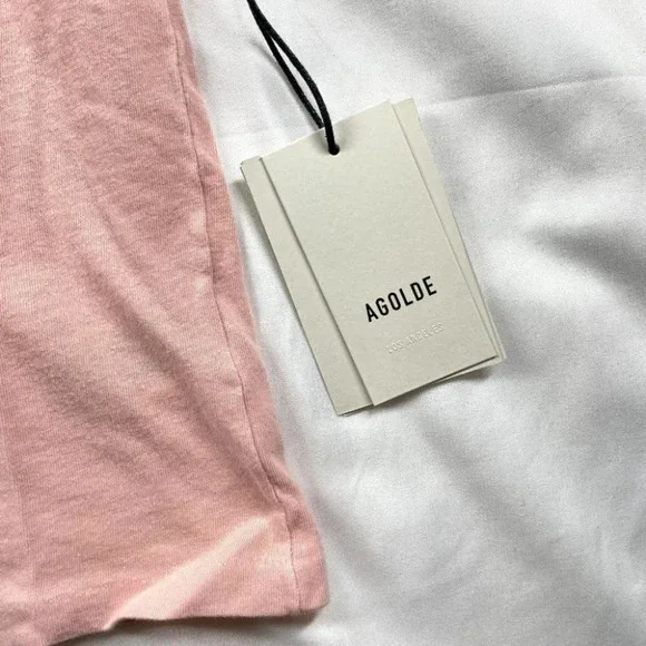 AGOLDE	NWT Linda Boxy Crewneck T-Shirt Short Sleeve Dip Dye Size XS - Picture 4 of 12